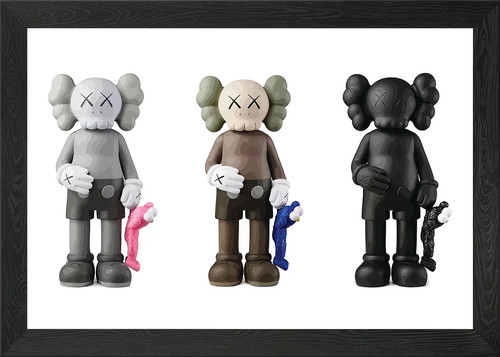Kaws framed wall art poster - framed,