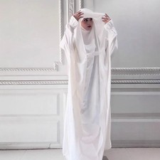 Dubai Women Khimar Abaya Overhead Kaftan Prayer Burka Dress Long Robe Islamic