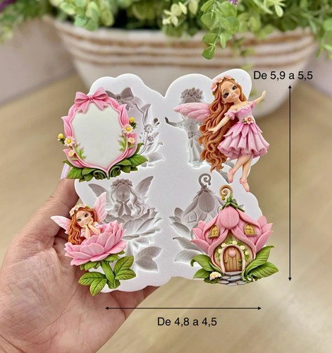 Silicone mould fairy - mould, 3d