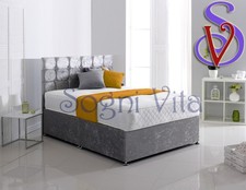 ORTHOPAEDIC DIVAN BED SET WITH MATTRESS AND HEADBOARD 3FT 4FT6 Double 5FT King