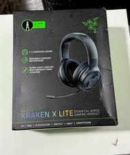 Razer Kraken x Lite Essential Wired Gaming Headset 7.1 Surround Sound, Black