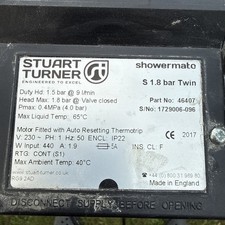 Stuart Turner Showermate 1.8 Bar Twin Pump 46407