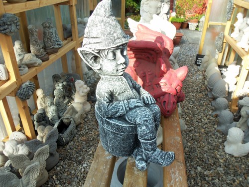 Concrete garden statue - ,