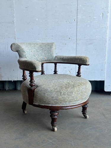 Victorian walnut tub - a,
