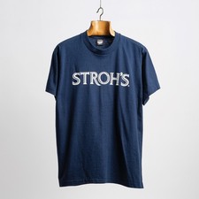VVintage 90s Stroh's Beer Single Stitch Graphic T-shirt - Large