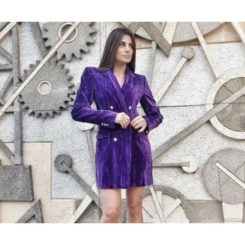 Nwt zara purple velvet dress - nwt,