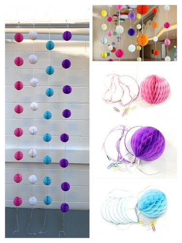 5ft honeycomb paper ball - honeycomb,