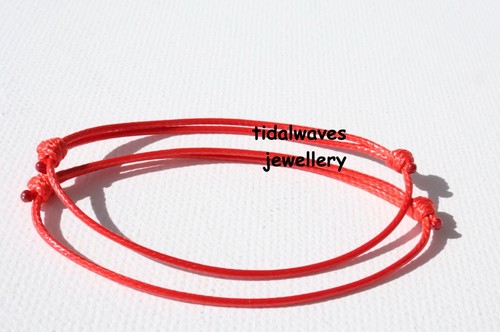 Red kabbalah waxed cotton - red,