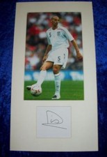 Rio Ferdinand Cut Signature With 8x12 Photo UACC RD