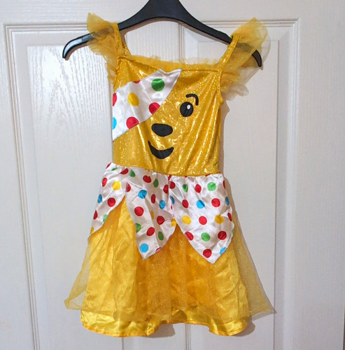 Girls pudsey bear yellow fancy - girls,