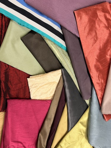Faux silk taffeta material - &,