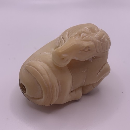 Tagua nut recumbent horse - tagua,