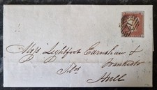 1848 penny red letter doctors - penny,
