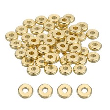 80 Pcs Flat Round Spacer Beads