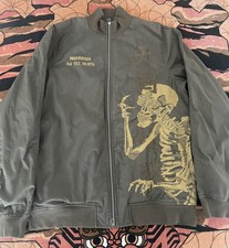 Olive Green Maharishi Embroidered Golden Utagawa Kuniyoshi Skeleton Jacket M L