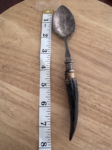 Antique jam spoon stag - antique,