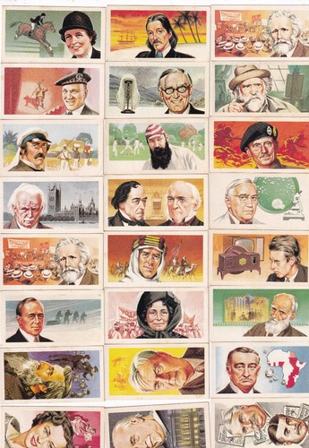 Brooke bond tea cards - tea, famous