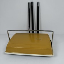 Vintage 60’s Bissell Carpet Floor Hand Manual Sweeper Mustard