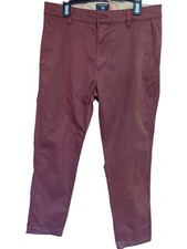 Dockers Levi Supreme Flex Trousers Burgundy Mens Chino W32 L29