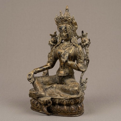 Vintage bronze green tara - vintage,