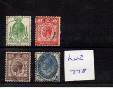 GB - George V (778) 1929 Postal Union Congress - PUC - low values - fine cancels
