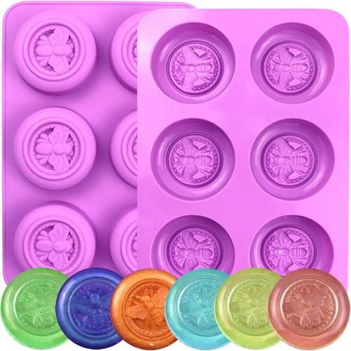 Silicone soap mould bee - soap,
