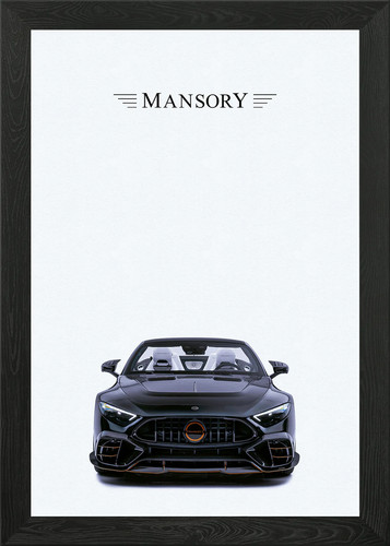 Mercedes amg sl63 framed - mercedes-amg, wall