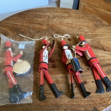 4 Marching Band Soilders Christmas Decorations  Tree Decs