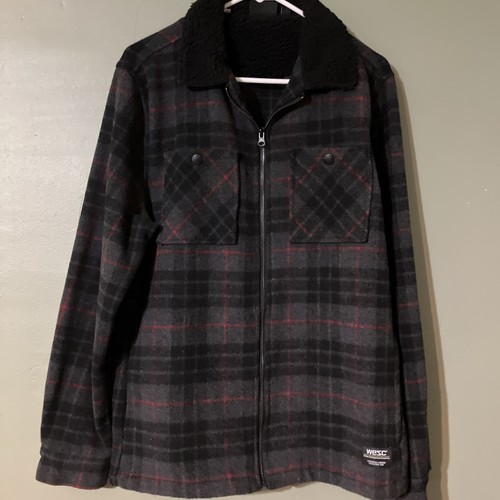 Wesc men plaid flannel - wesc, zip