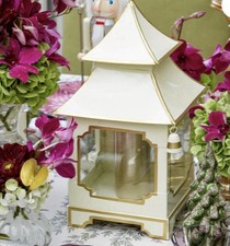 Cream And Gold Chinese Pagoda