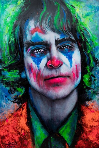 Joker art painting - joker,