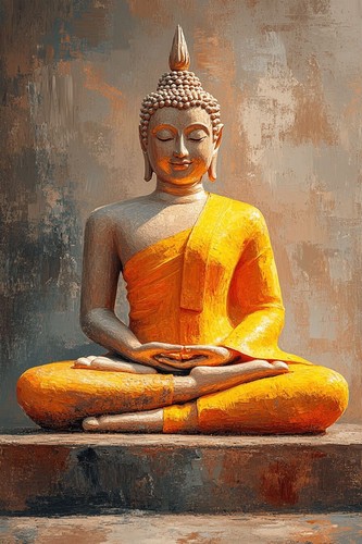 Stunning buddha canvas picture - buddha,