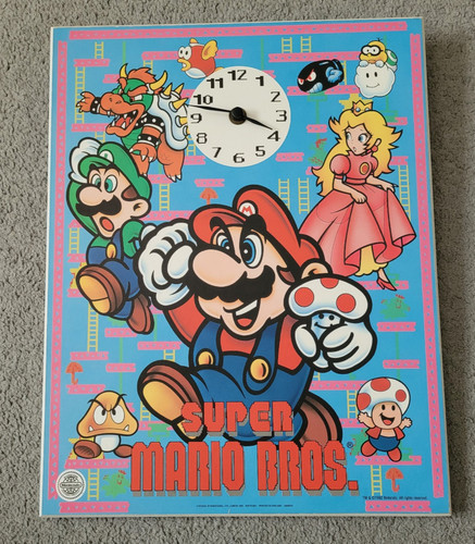 Super mario wall clock - mario,