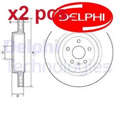 X2 PCS REAR BRAKE DISC SET