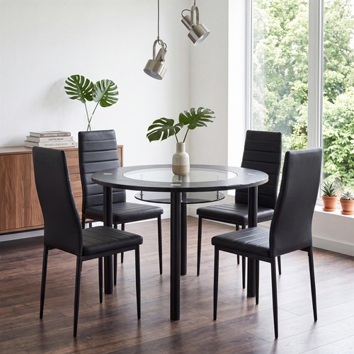 Round dining table with - round,