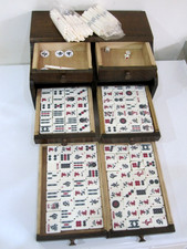 VINTAGE Mahjong Set in 4