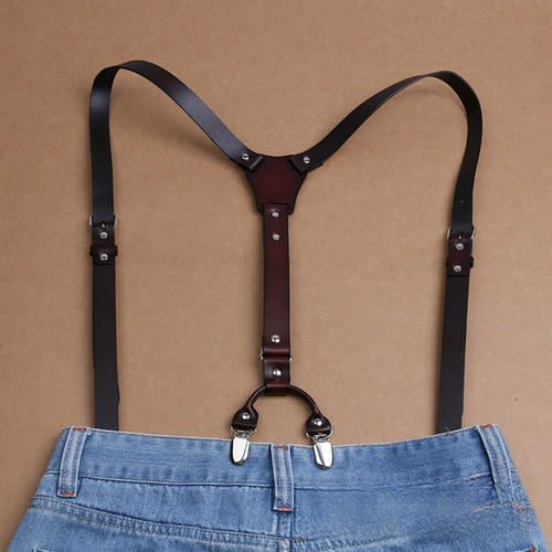 Retro cowhide leather men - retro,
