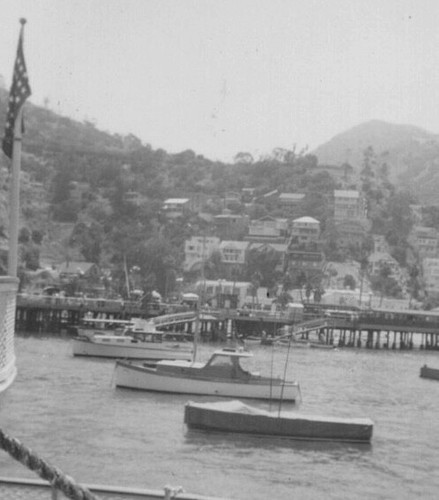 1930s view from ship - ship, harbor