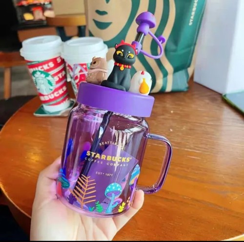 Starbucks trio cat owl - starbucks, ghost