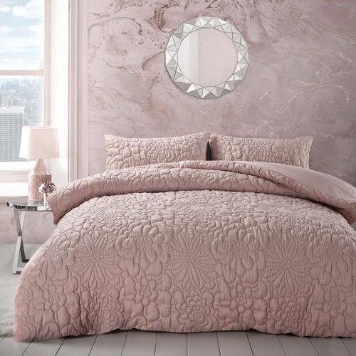 Quilted floral duvet - floral, cover