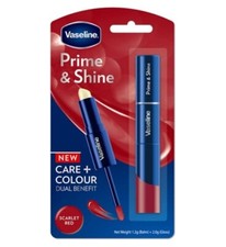 Vaseline Prime & Shine 2 in 1 Lip Balm&Gloss Gift Pack Set SCARLET RED👄💄💋