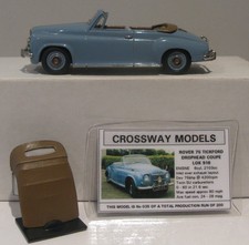 Crossway Models 1:43 CM07 Ltd Ed 1951 Pastel Blue Rover 75 Tickford Drophead