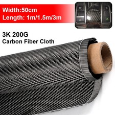 Car Carbon Fiber Cloth Fabric Vinyl Wrap Interior Exterior Trim Sheet Decor UK