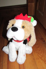 singing & moving plush dog