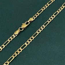 18K Gold 18 inch Figaro