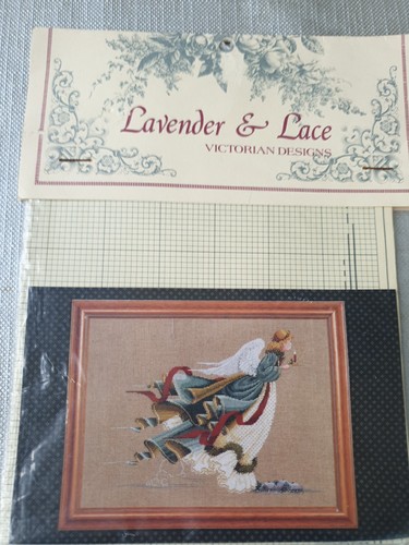 Lavender lace counted cross - lace,