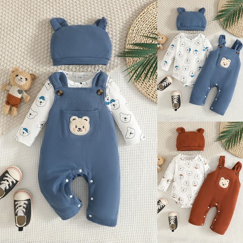 3pcs newborn baby boys bear - baby,
