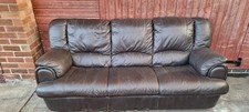 High Quality Genuine Leather 3 Seater Sofa With Foot Rest Feature
