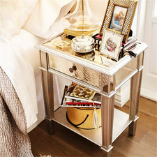 2 Tier Luxury Silver Mirrored