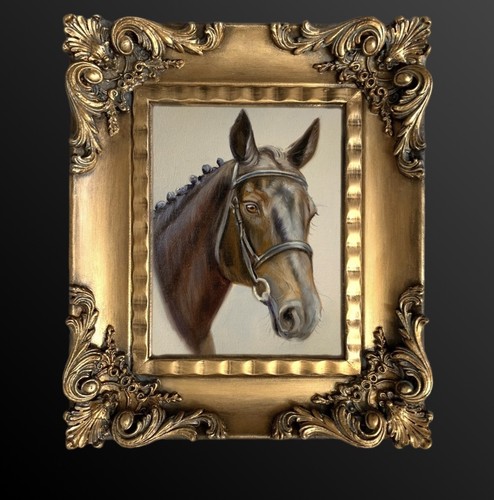 Framed original oil - framed,